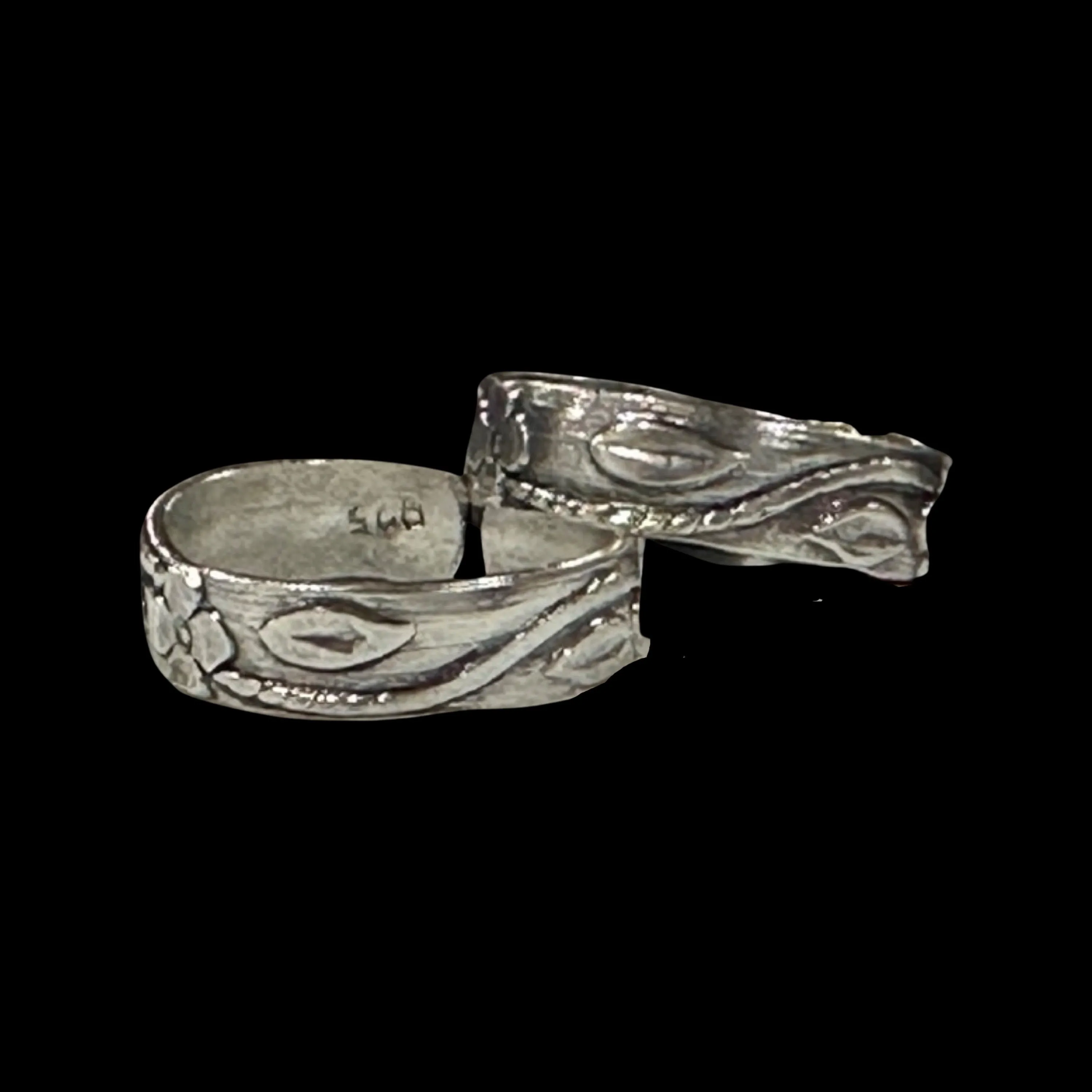925 Sterling Silver Oxidized Toe-rings - Design #05
