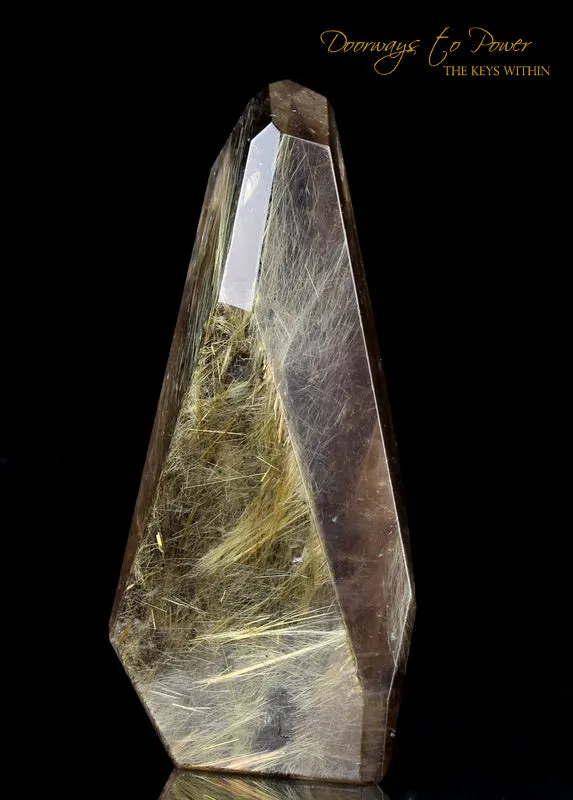 Golden Rutilated Quartz Crystal 'Illuminator'