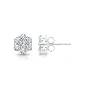 Kallati 1.10ctw Lab Grown Diamond Stud Earrings