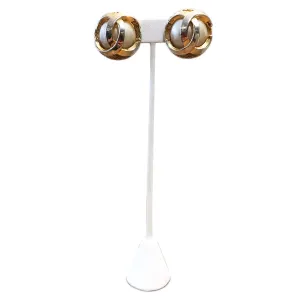Pair Of Faux Pearl Chanel Earrings