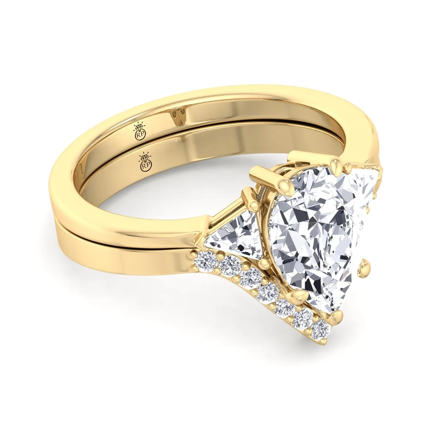Sardy - Wedding Band with Curve (0.07 CT)